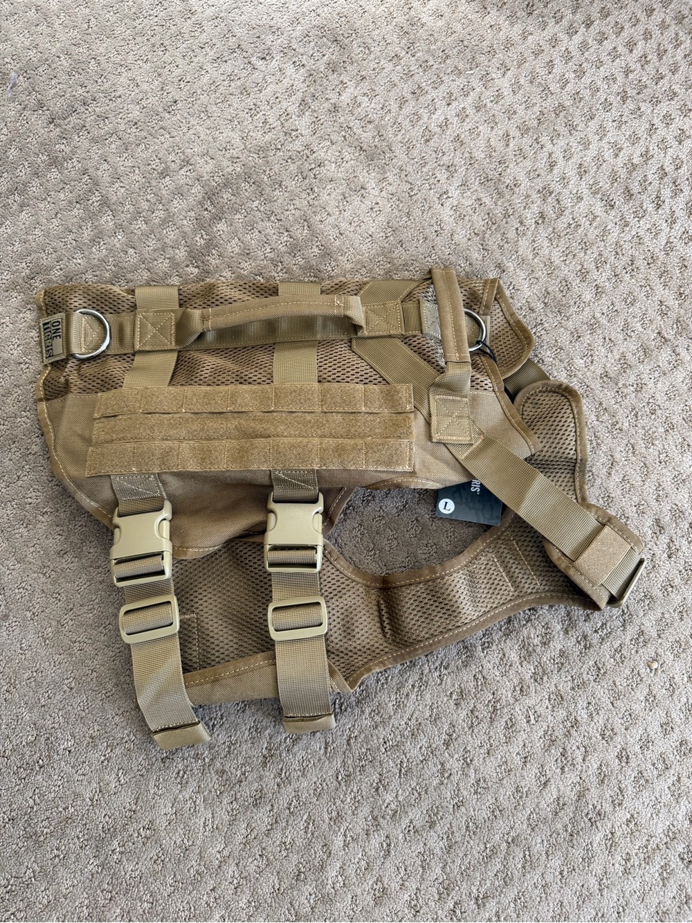 OneTigris Tactical Dog Harness in Coyote Brown - Picture 2 of 5